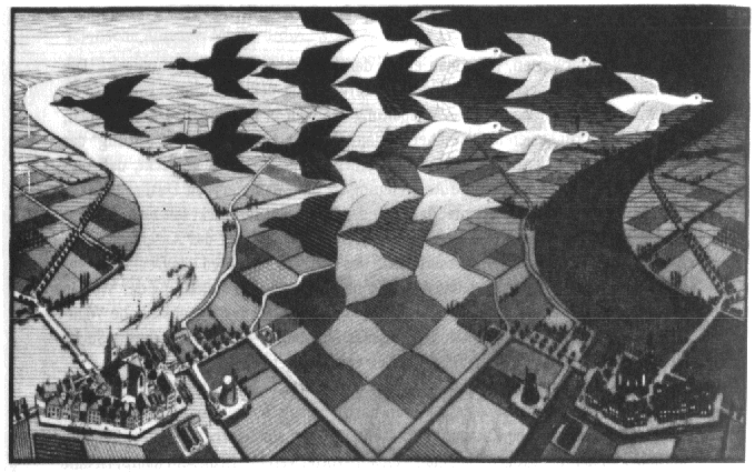 \begin{figure}
\begin{center}
\epsfbox{escher.eps}
{\it }
\end{center}\end{figure}